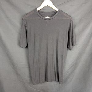 Outlier NYC Experiment 423 Push Pull Cut Black Short Sleeve Crew Neck Tee.